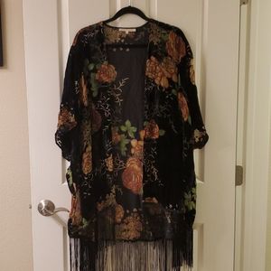 Fabulous Fringed Velvet Floral